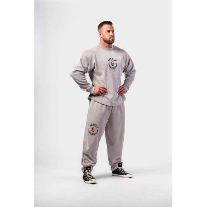 Кофта Nebbia Oversized Pullover SIGNATURE Light Grey 797