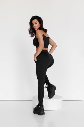Штани Slim Fit Leggings Pants GYM SPIRIT Black 466