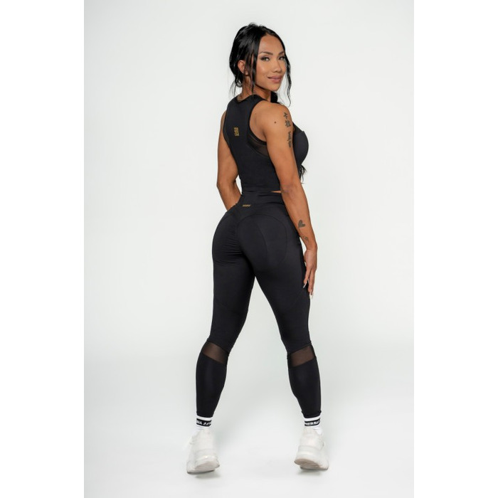 Топ Nebbia Women's Compression Push-Up Top INTENSE Mesh Gold 842