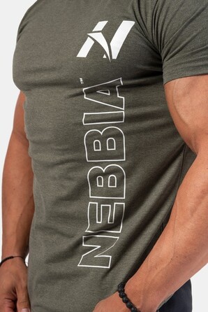 ФУТБОЛКА VERTICAL LOGO NEBBIA T-SHIRT KHAKI 293
