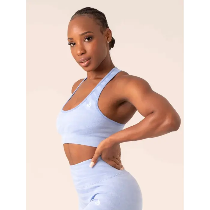 Топ Ryderwear Zebra Seamless Sports Bra - Sky Blue Zebra