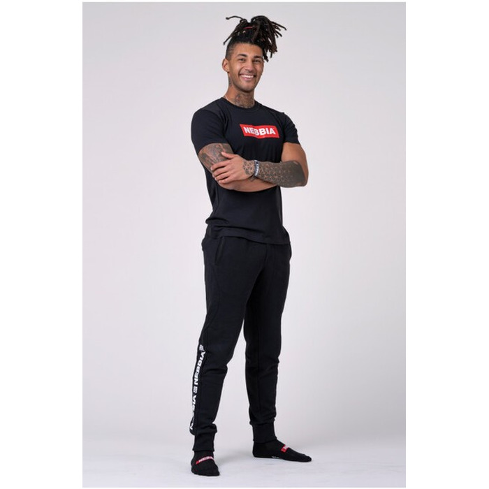 СПОРТИВНА ФУТБОЛКА NEBBIA MEN'S T-SHIRT BLACK 593