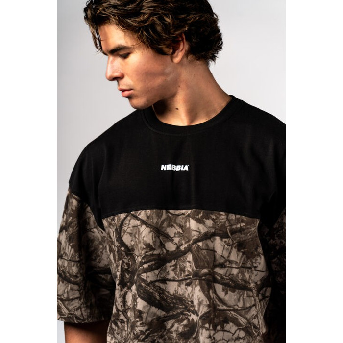 Футболка Nebbia Oversized Tee POWER Light Brown Camo 898