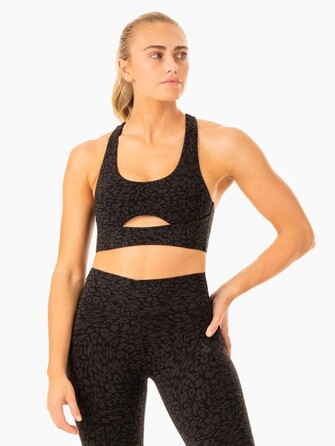 Топ Rotation Sports Bra - Black Leopard