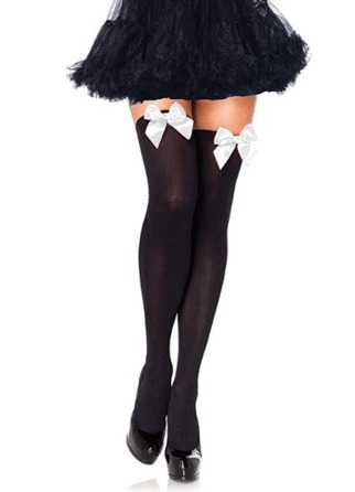 Чорні нейлонові панчохи Leg Avenue