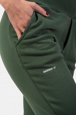 Штани High-Waist Loose Fit Sweatpants 'Feeling Good' 409 Dark Green