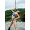 Комплект для pole dance ArtGO Sport Mavka & Trixy: топ на одне плече та шортики з бразильською посадкою з біфлексу