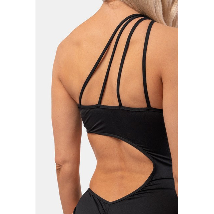 КУПАЛЬНИК ONE SHOULDER ASYMMETRICAL MONOKINI BLACK 459