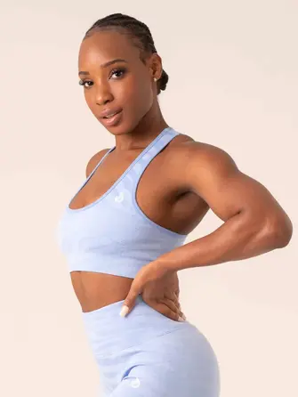 Топ Ryderwear Zebra Seamless Sports Bra - Sky Blue Zebra