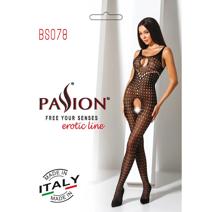 Бодистокинг с открытым доступом Passion BS078 black