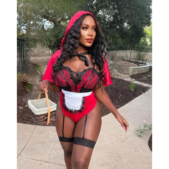 Костюм Червоної Шапочки Leg Avenue, M, 3 предмети, червоний