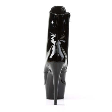 Ботильоны Boots Delight-1020 высотой 6 дюймов со шнуровкой и боковой молнией, черные