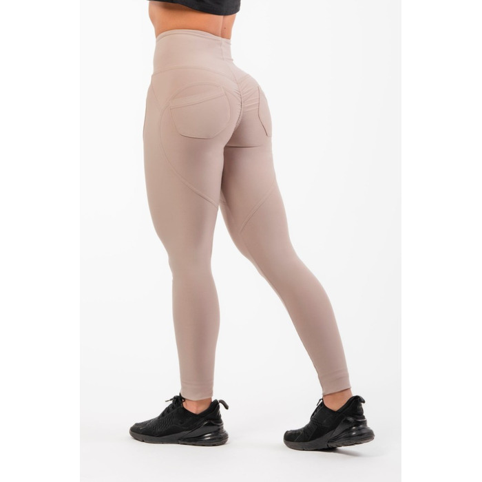 Штаны High Waist & Lifting Effect Bubble Butt pants Cream 587