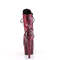 Сапоги Pleaser Adore-1020SPWR *Каблук 7 дюймов, высота 2 3/4 дюйма, шнуровка, боковая молния, розовые