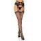 Чорні панчохи Leg Avenue Net Garterbelt Black