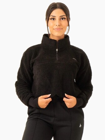 Толстовка Off Duty Teddy Half Zip - Black