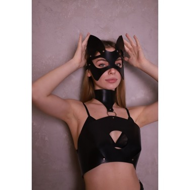 Маска на глаза модель LA9 (Полиуретан черная)