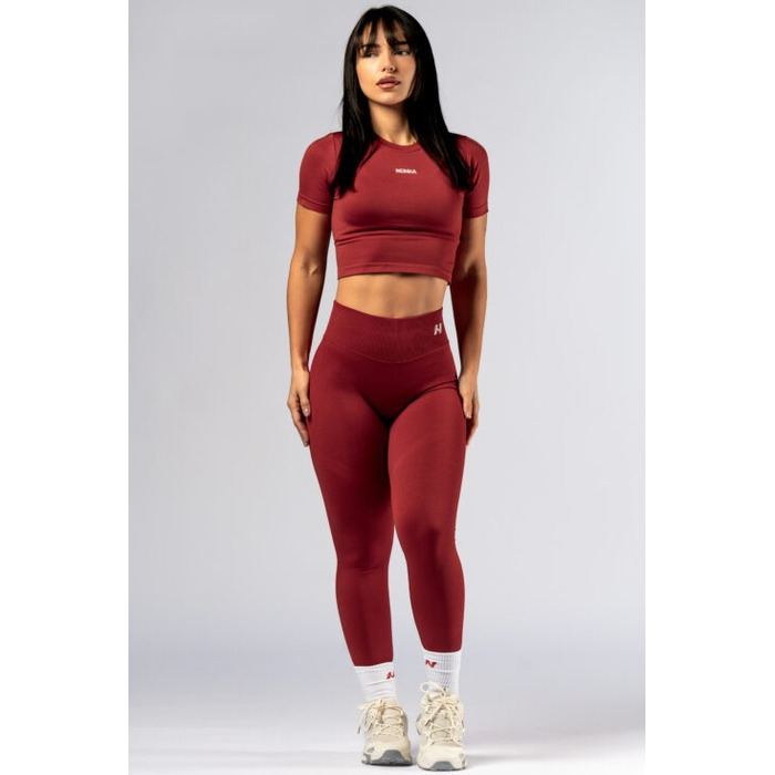 Топ Nebbia Seamless Short-Sleeve Top POWER Red 891