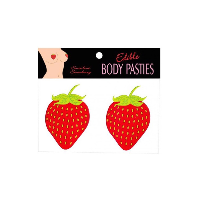 Пестисы Клубничка съедобные Kheper Games Edible Body Pasties