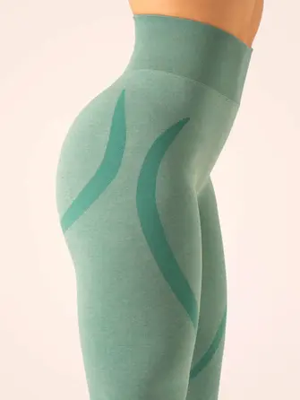 Леггинсы Ryderwear Sculpt Seamless Leggings - Forest Green Marl