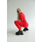Леггинсы Fitzona RED LEGGINGS WITH RUFFLED WAISTBAND
