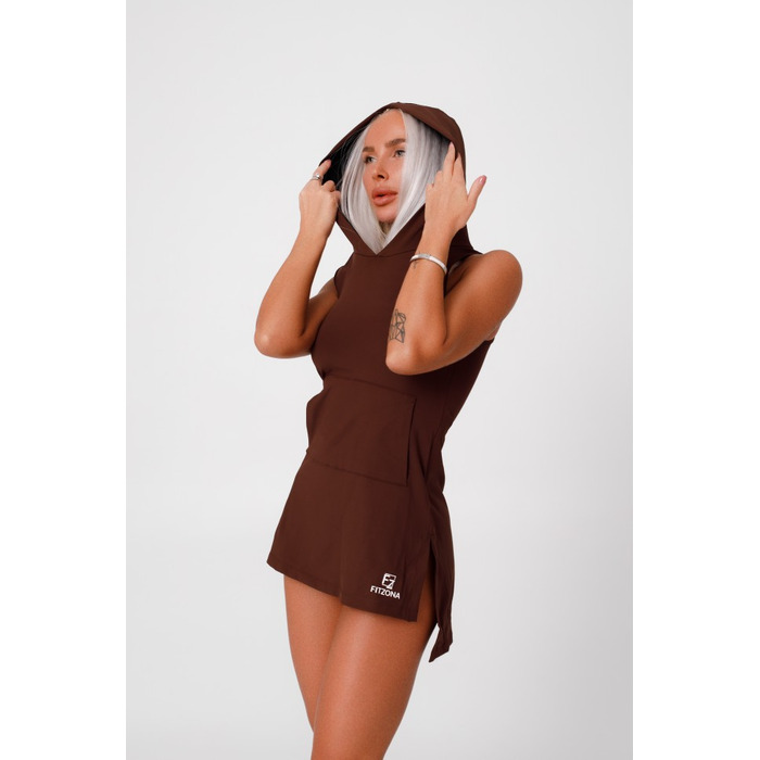 Плаття Fitzona Brown Dress With Hoodie 14410