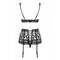 Комплект з поясом для панчіх Obsessive 856-SEG-1 3 pcs set XXL
