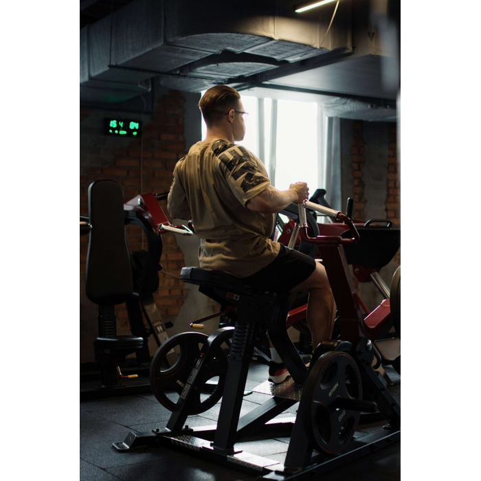 Футболка Nebbia Oversized T-shirt LIFTING CLUB Light Brown 353