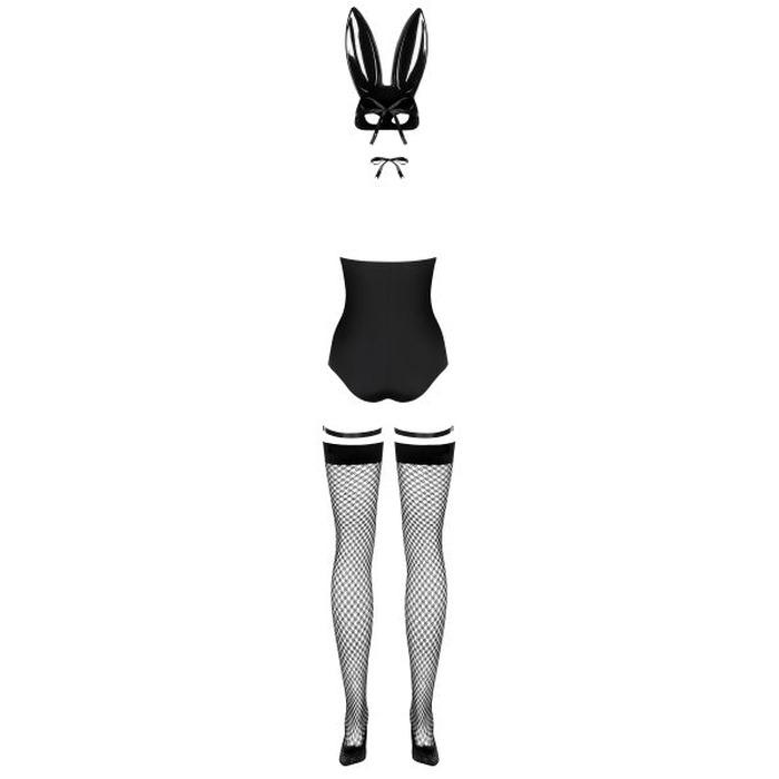 Костюм зайчика чорний Obsessive Bunny costume S/M