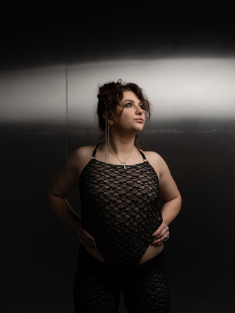 SHADOW body Black mesh LACE_ чорна сітка мереживо