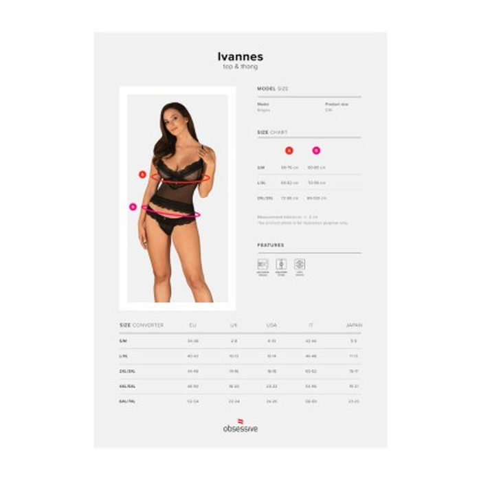 Комплект Obsessive IVANNES S/M