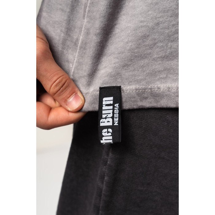 Майка Nebbia Washed-off Oversized Stringer MAX OUT Light Grey 359