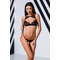 Комплект білизни з декоративним елементом VERONIQUE SET black S/M - Passion