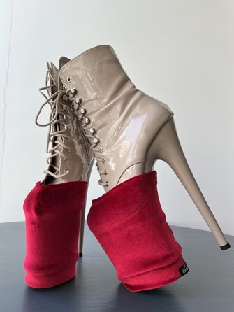 Захисти для Взуття Velvet для Pole Dance Heels Захист та Елегантний Вигляд - сірий
