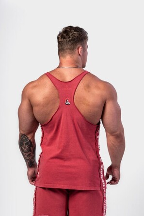 Майка Nebbia Washed Muscle Back Stringer GOLDEN AGE Red 791
