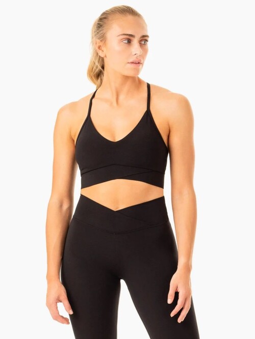 Топ Serene Cross Over Sports Bra - Black