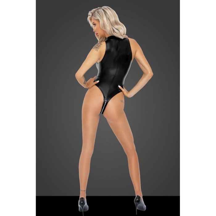 Боди S F294 Noir Handmade, с молнией, черное