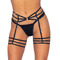 Пояс для панчіх One Size Spice It Up Garter Belt від Rhinestone Leg Avenue, зі стразами, чорний