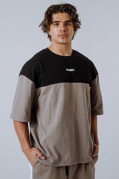 Футболка Nebbia Oversized Tee POWER Light Brown ASH 898