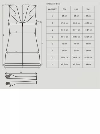 Медсестра платье + перчатки emergency dress stetoskop obsessive SM