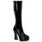 Ботинки Pleaser Electra-2000Z, каблук 5 дюймов, высота колена 1 1/2 дюйма, чёрные
