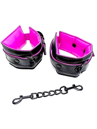 Наручники DS Fetish Handcuffs black-pink