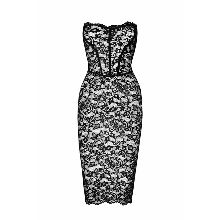 Кружевное платье, F301 Noir Handmade Catalyst со шнуровкой, черное, размер S