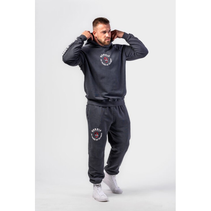 Худі Nebbia Washed Hoodie HERITAGE Black 793