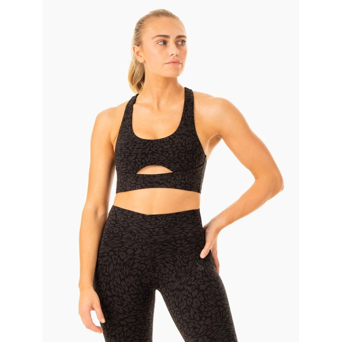 Топ Rotation Sports Bra - Black Leopard