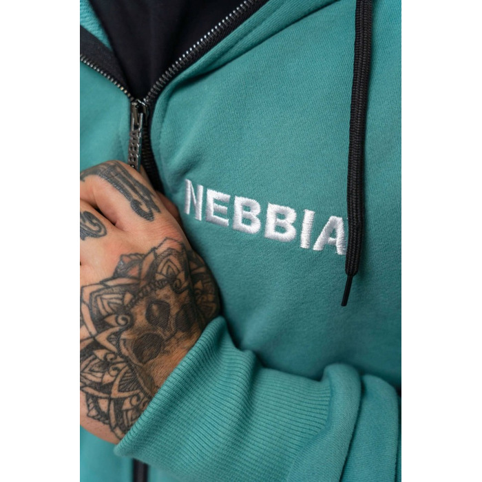 Кофта Nebbia Long Zip Up Hoodie BEYOND ORDINARY Green 707