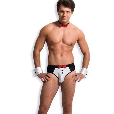 Чоловічий ігровий костюм офіціанта 3 предмети Sunspice S/M