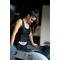 Майка Nebbia NATURE-INSPIRED Sporty crop top 'Racer back” 549 Black