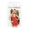 Пеньюар Penthouse Bedtime Story с кружевом по лифу, стринги в комплекте, красный, S/M