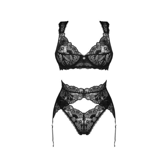 Кружевной комплект из 3 предметов Obsessive Donna Dream 3-pcs set M/L